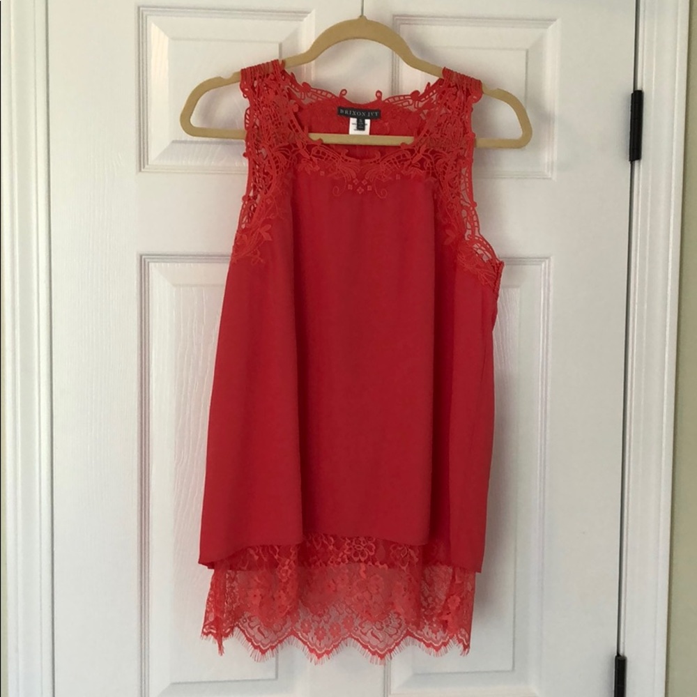 Coral blouse